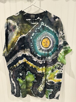 BLOTTER ART T-SHIRT LSD Psychedelic Timothy Leary Acid Dye XL Gildan
