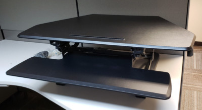 Height Adjustable Standing Desk Riser Tabletop Sit to Stand Workstation