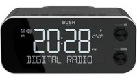 Bush DAB+ Clock Radio Wireless Charging Dock Dual Alarm 5-inch LCD Display- NEW