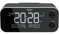 Bush DAB+ Clock Radio with Wireless Charging Dock and Dual Alarm - NEW