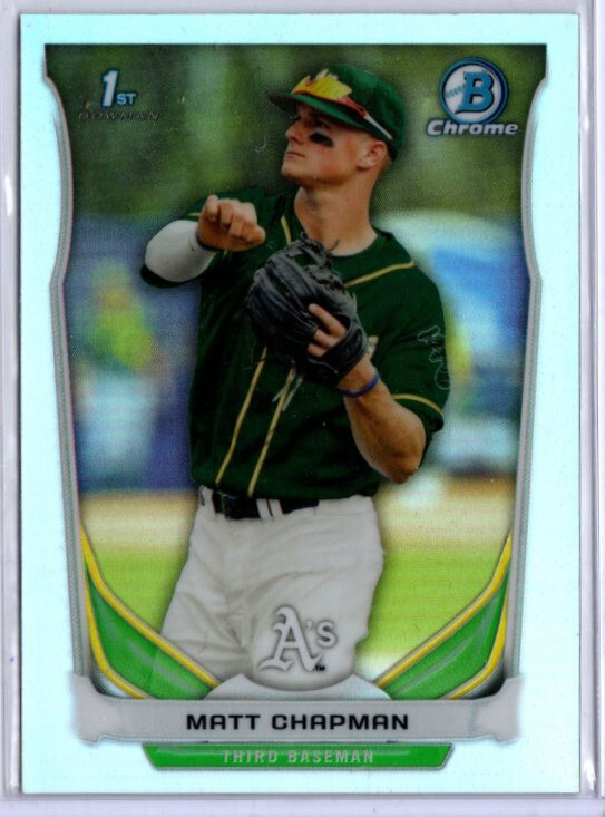 2014 Bowman Chrome Draft Baseball #CDP21 Matt Chapman ROOKIE A'S