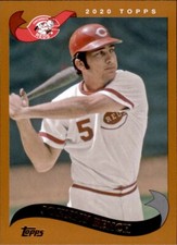 2020 Topps Archives JOHNNY BENCH 2002 Style Base Card Reds #274