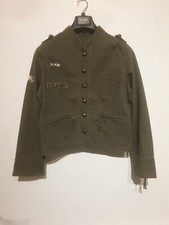 Urban Behaviour "us Army" Ladies Army Green Short Denim Cotton Jacket - Size 14