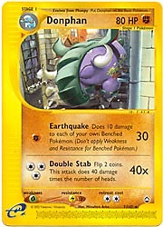 Pokemon Aquapolis   7/147 Donphan Card