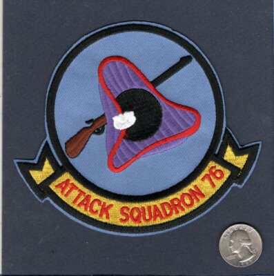 VA-76 SPIRITS US NAVY Douglas A-4 SKYHAWK Attack Squadron Jacket Patch