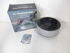 Gray Portable Heat Resistant Smoke Ashtray with Self Extinguishing for Home