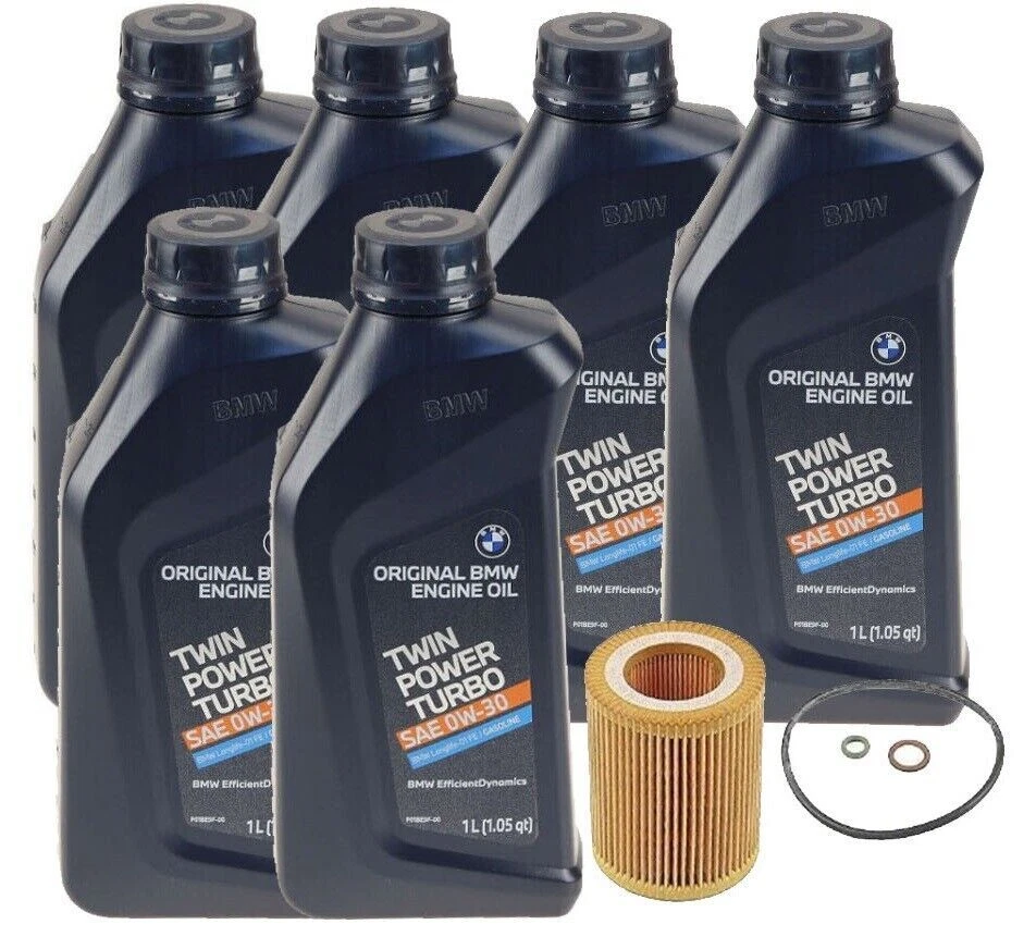 Genuine 6 Liters Motor Engine Oil & OEM Filter Kit For BMW 230i 330i 430i xDrive - Image 3 of 3