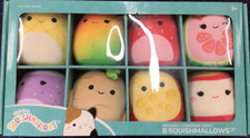 Set of 8 Mini Squishmallows Food Theme