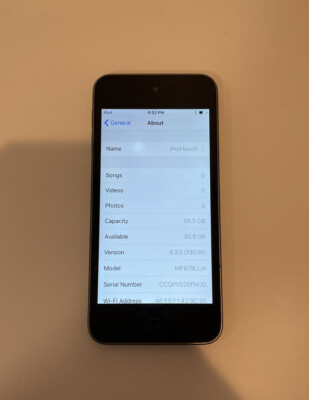 Apple iPod touch 5th Generation Space Gray (64 GB) HOME BUTTON