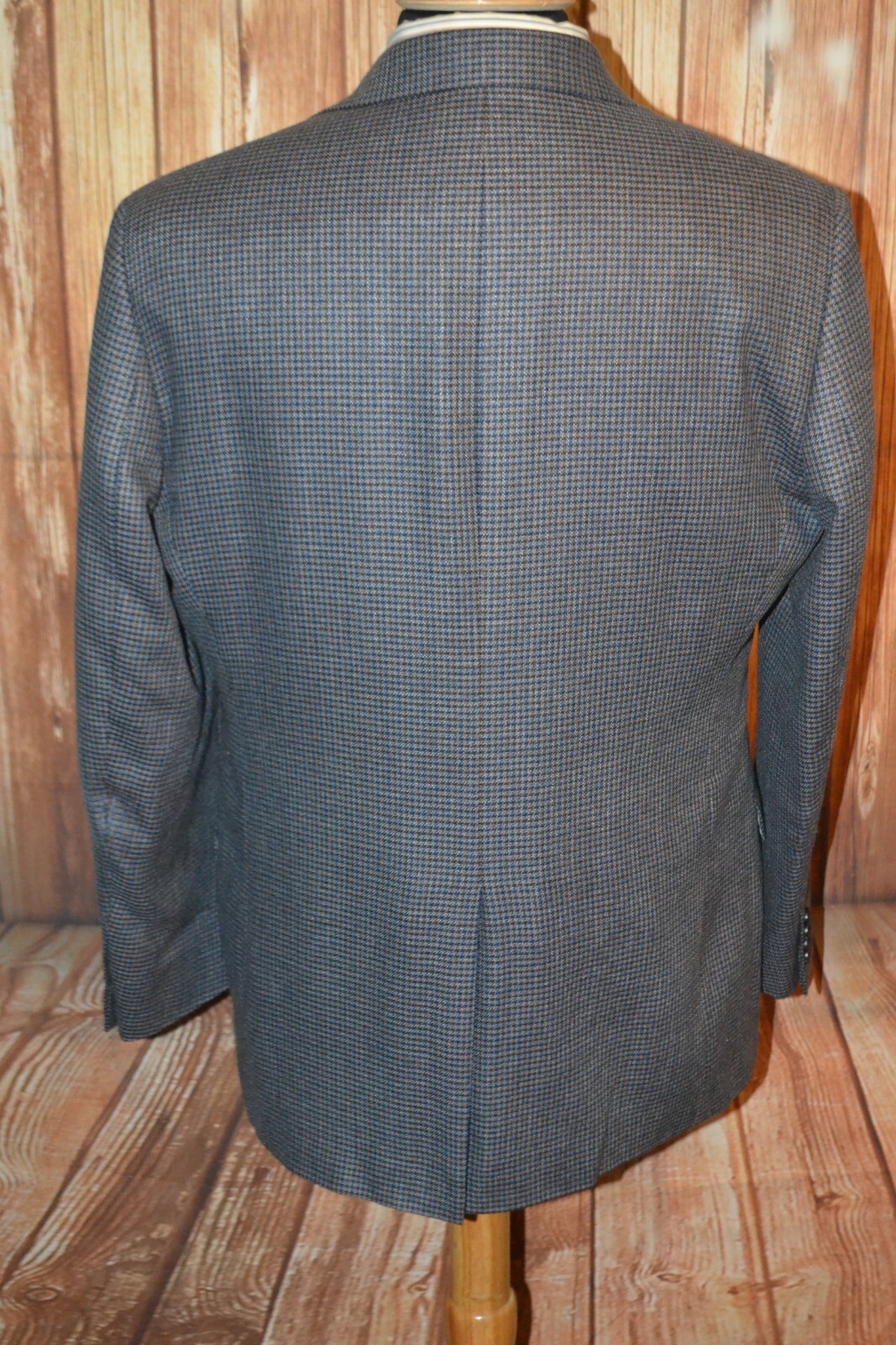 Brooks Brothers Men Wool Houndstooth 2 Front Button Sports Coat Size 42R thumbnail 4