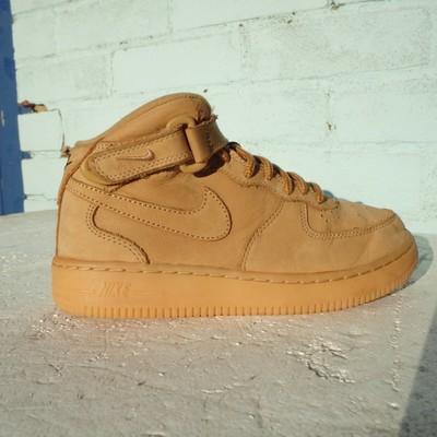 Nike Air Force 1 Tan Grano Bambini Ragazzi in Pelle Scamosciata Misura UK  1.5 Lacci Scarpe Da Ginnastica | eBay