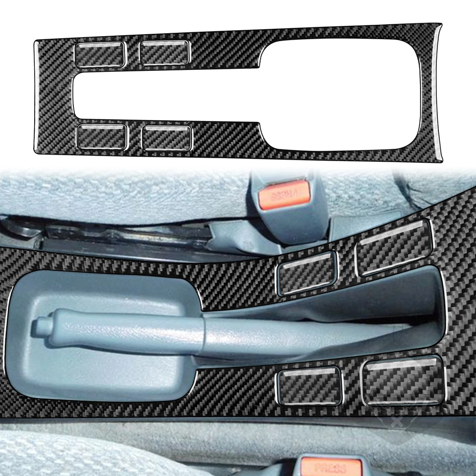 Kits completos de molduras interiores de fibra de carbono real de 17 piezas para Honda Civic 6th 1996-2000 Foto 3 de 4