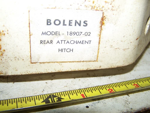 BOLENS BRINLY NOS Garden Tractor Sleeve HITCH 18907-02 Farm Engine Steam NICE! - Picture 9 of 14