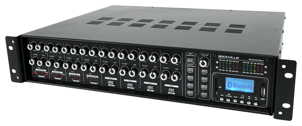 Rockville ROCK MATRIX 4 Zone Home Audio Amplifier Receiver Multi Room System - Image 2 of 4