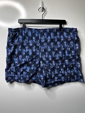 Vintage 90s Men  s Speedo Mesh Lined Blue/Black/Purple Swim Trunks Size Large
