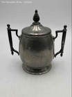 Flagg & Homan Silver Pewter Handle Coffee Tea Set Lot Of 3 With Lid — photo 4