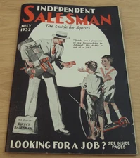 VTG 1932 'The GUIDE for Agents' "INDEPENDENT SALESMAN" Patriotic Cover~FIREWORKS