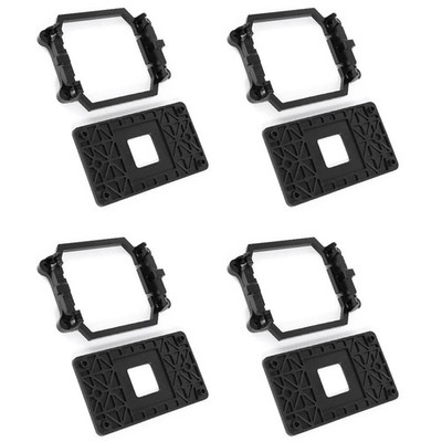 4X CPU Luefter Halterung Staender Standfuss Aus Schwarz Kunststoff Fuer Soc8120