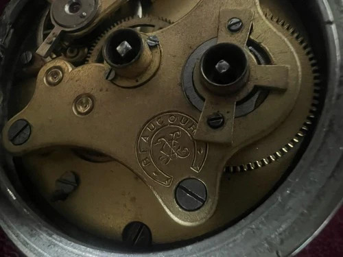Montre Poche Beaocurt Manuel Fendues Bombé Vintage 4,4 Centimètres - Photo 9 sur 11