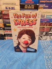 Loretta LaRoche WGBH The Fun of Stress; 2 VHS, Fake-Nose Glasses, Red Clown Nose