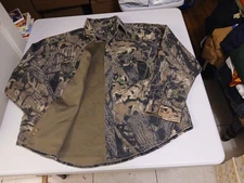 Cabelas Scent Lok Shirt Mens Sz XL Brown Mossy Oak Break-Up Camouflage Button Up