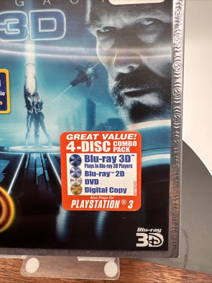 Disney Tron Legacy 3D Blu-Ray DVD Movie Video 4 Disc Combo Pack W/ Slipcover  - Image 2 of 4