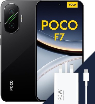 POCO F7 Smartphone, 12+512GB, Flaggschiff Snapdragon  8s Gen 4, 50MP Kamera, schwarz
