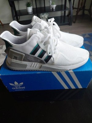 Adidas EQT Cushion ADV 'White Black Green  BB7178 Men s Sneakers Sz 12 Org $130