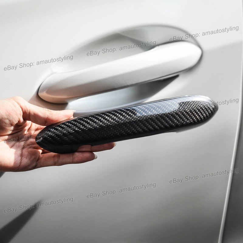 Dry Carbon Fiber Door Handle Cover Trims Set For BMW X3 M G01/F97, X4 M G02/F98
