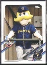 2021 Topps Opening Day Bernie Brewer Mascots #M-8 Milwaukee Brewers