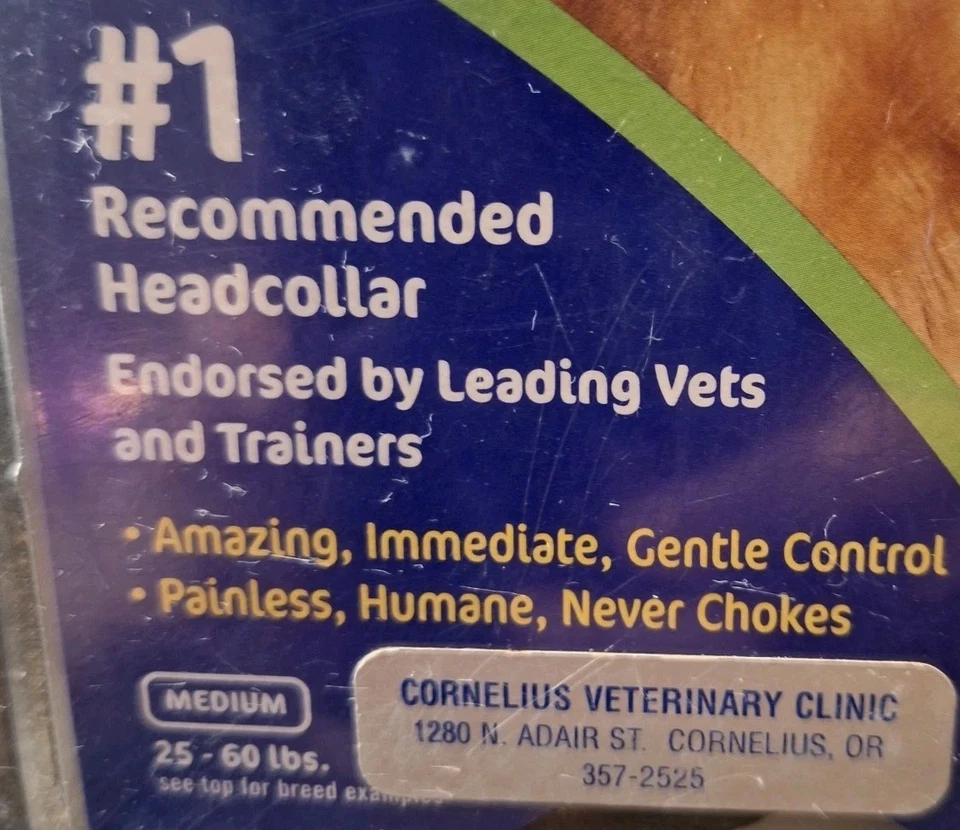 Collar Gentle Leader para perros negro mediano 25-60 libras sin estrangulamiento línea de arrastre de 10 pies Foto 4 de 4