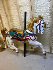 Vintage Carousel Horse Full Size - Fiberglass Excellent Condition - With Stand