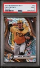 PAUL SKENES RC WAVE REFRACTOR - 2024 Bowman's Best #53 Pirates MINT PSA 9