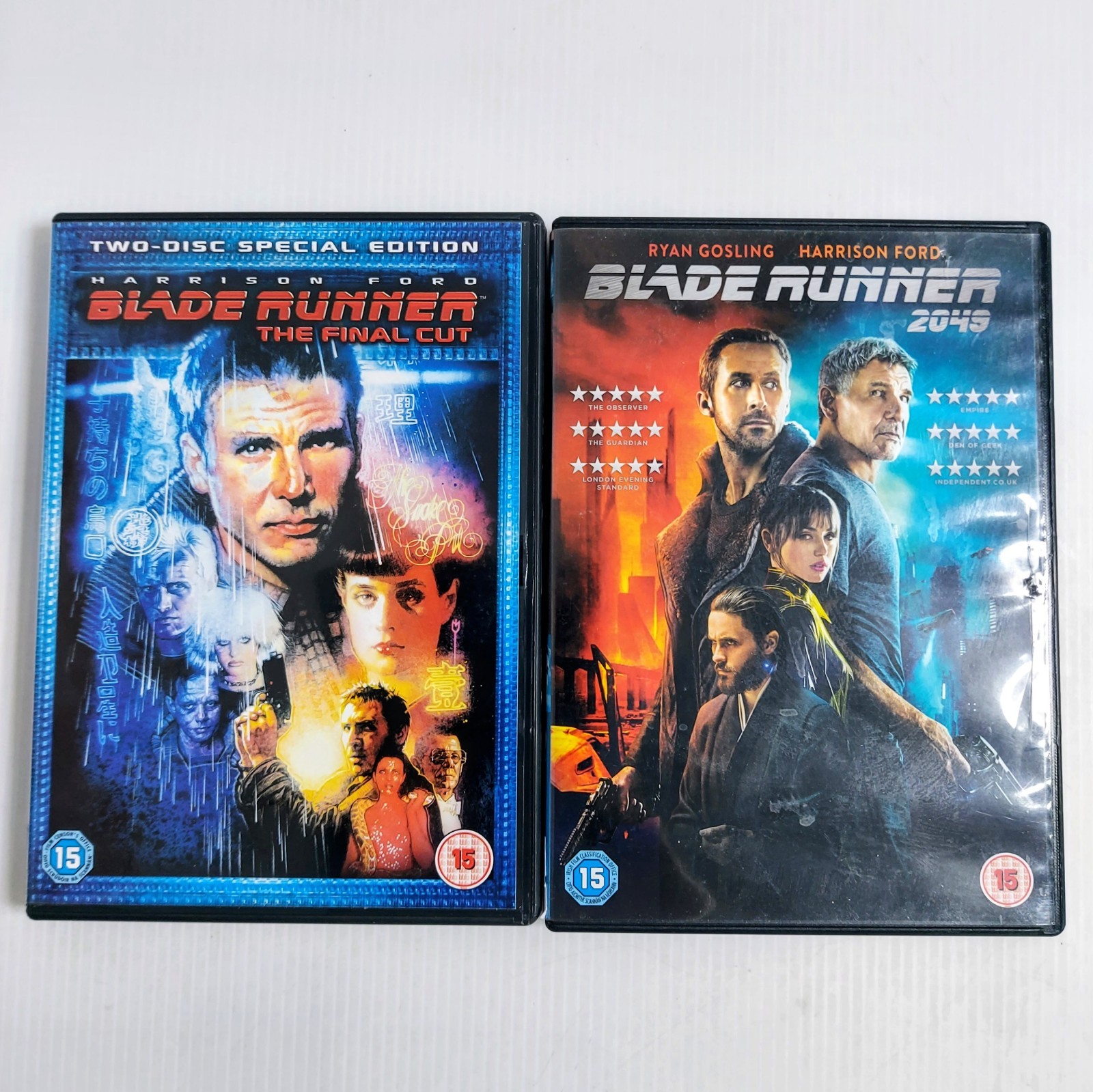 Blade Runner Final Cut + Blade Runner 2049 DVD Sci Fi Harrison Ford Bundle