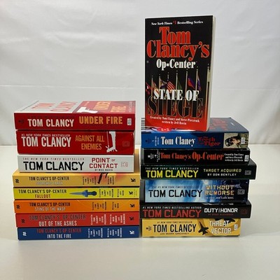 Tom Clancy 15 TPB & MMPB Novel Lot Op-Center John Clark Jack Ryan Jr Berkley VGC