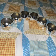 Set of 6 Kent Silversmith Silverplate Punch Cups - Tumblers -  Juice - Votive