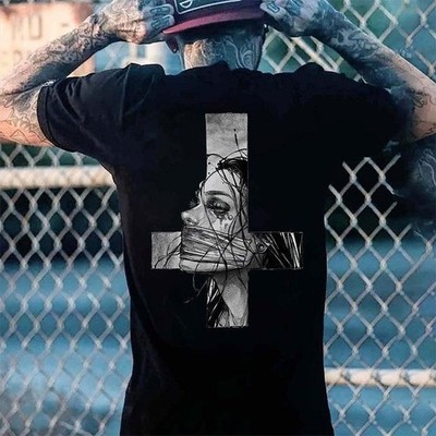 Hopeless Lady Was Crucified Dark Style , unholy tshirt , hoodie, streetwear