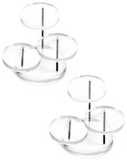 Clear Acrylic Riser Stand, 3 Tier Round Display For Mini Figurines Jewelry