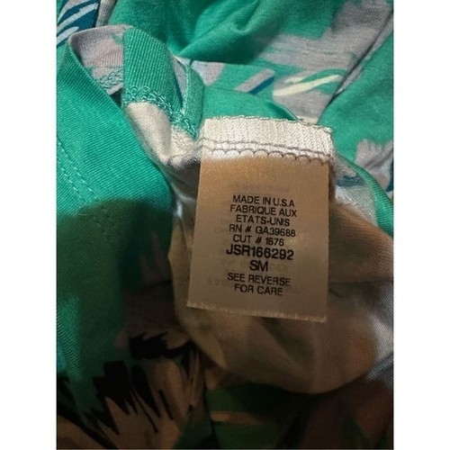 NWT YUMI KIM Short Draped Floral Romper Jersey Knit Women's S Turquoise White Bl - Picture 11 of 11