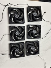 6x Arctic P12 Pressure Optimised 12cm Case Fan - Black