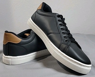 Velvode Black -BRN Vegan Sneakers Shoes Mens 8.5 Minimalist Low-Top Casual NEW