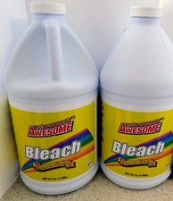 2 Pack Lemon Scent Bleach 64 oz Heavy Duty Household Cleaner