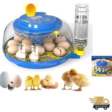 Egg Incubator for Hatching Chicks, 18 Eggs Automatic Egg Turner Multifunction...