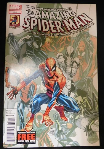 AMAZING SPIDER-MAN 692 MARVEL COMIC SLOTT RAMOS DELGADO OLAZABA HASPIEL 2012 NM