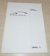 1995 Opel Vectra Product Information Brochure Prospekt ENG 80p