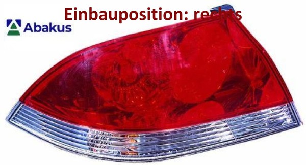 Abakus 214-1983R-AE Heckleuchte Rechts RüCklicht Hecklicht RüCkleuchte-image