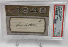 KEN KELTNER AUTO RARE/8 Card  2008 Upper Deck TIMELINE  MLB INDIANS  PSA MINT 9