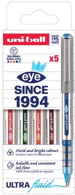 uni-ball Tintenroller eye fine UB157 PF 5er Etui sortiert