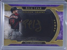 2018 Topps Five Star Golden Graphs Purple /25 Paul Goldschmidt #FGG-PG Auto 7ut