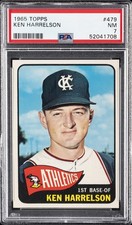 1965 TOPPS #479 KEN HARRELSON PSA 7